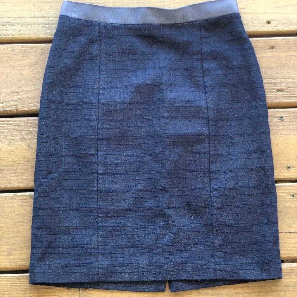 Ann Taylor Navy Pencil Skirt